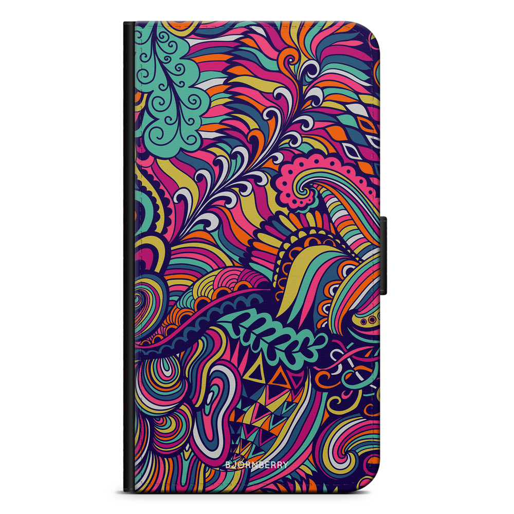 Xiaomi Redmi 9T Plånboksfodral - Abstract Floral | Mobilskal & Mobilfodral BJORNBERRY