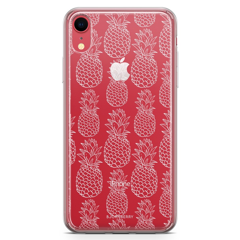 iPhone XR Fashion Skal - Vit Ananas