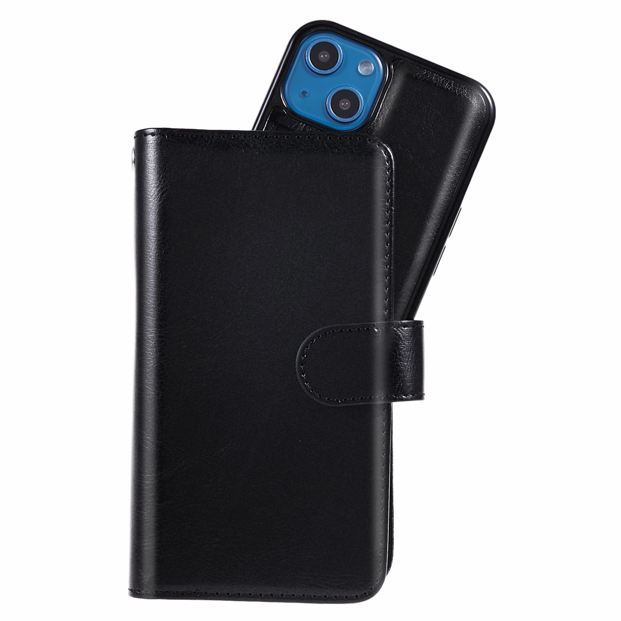iPhone 14 Plus Magnet Wallet Case 9 CARD SLOTS - Svart