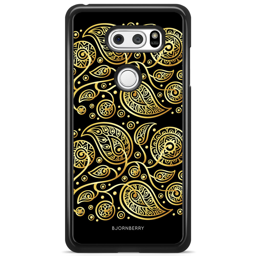 LG V30 Case - Gold Flowers