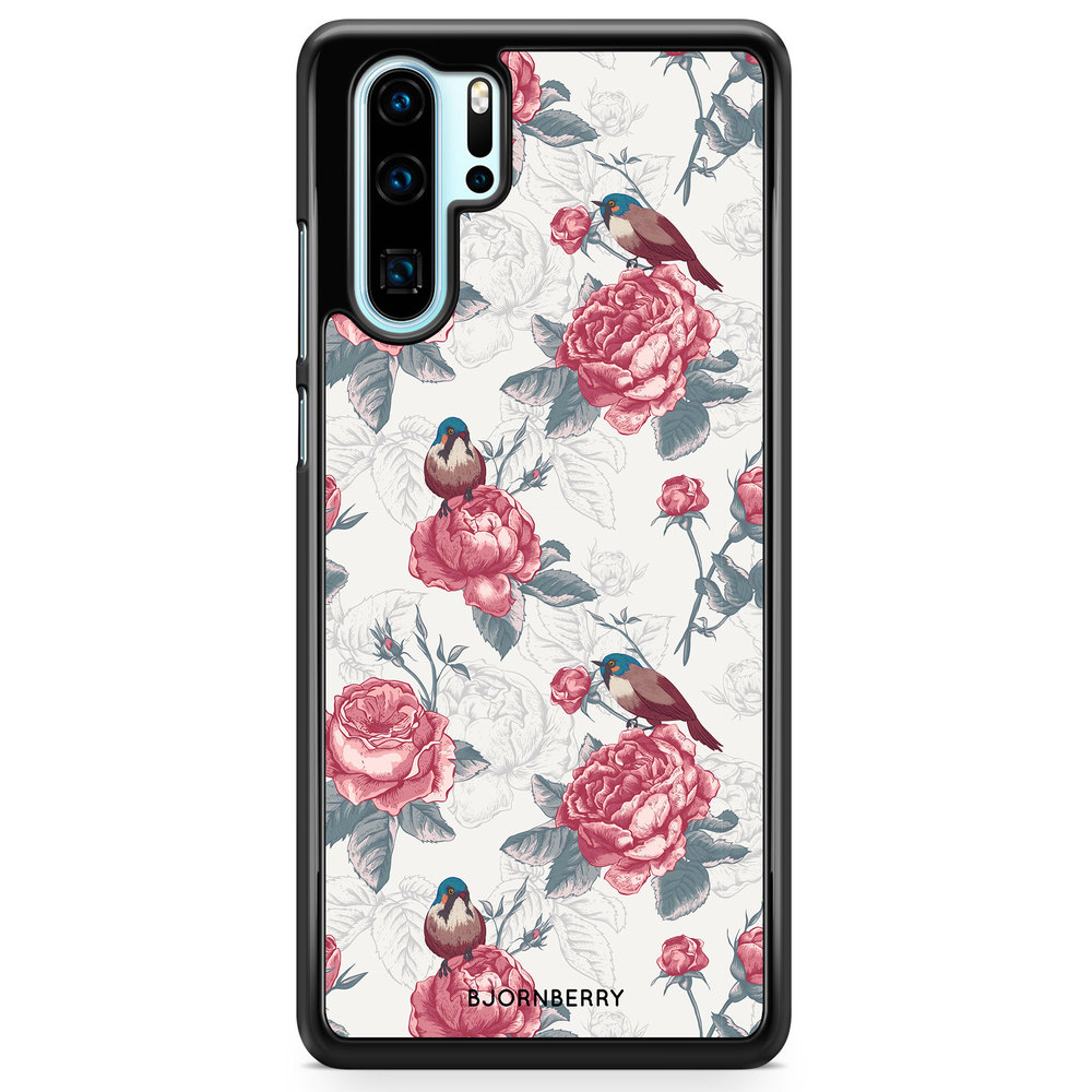 Huawei P30 Pro Case - Roses and Birds