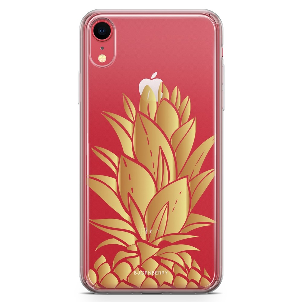 iPhone XR Fashion Case - Gold Pineapple