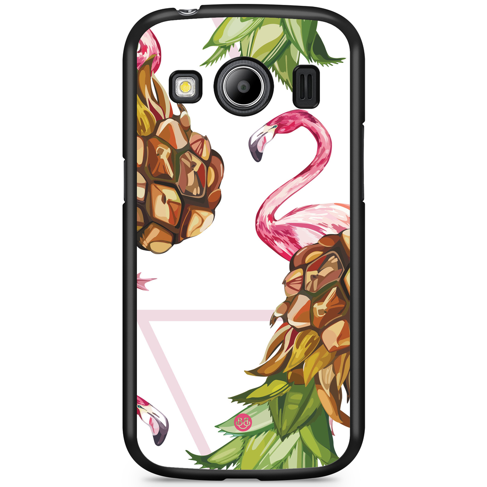 Samsung Galaxy Ace 4 Case - Pineapple & Flamingo