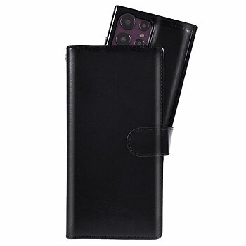 Samsung Galaxy S23 Ultra Magnet Wallet Case 9 CARD SLOTS - Svart