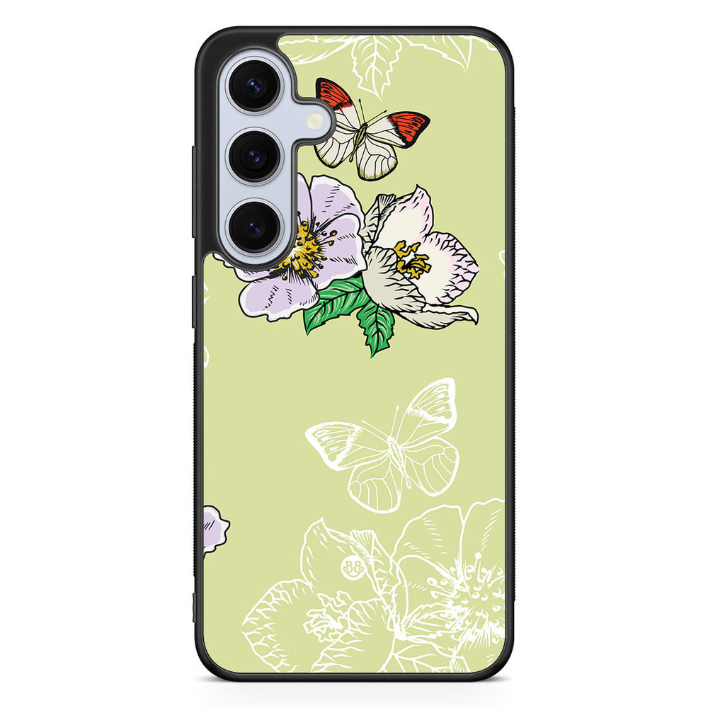 Samsung Galaxy S24 5G Case - Butterfly Flower