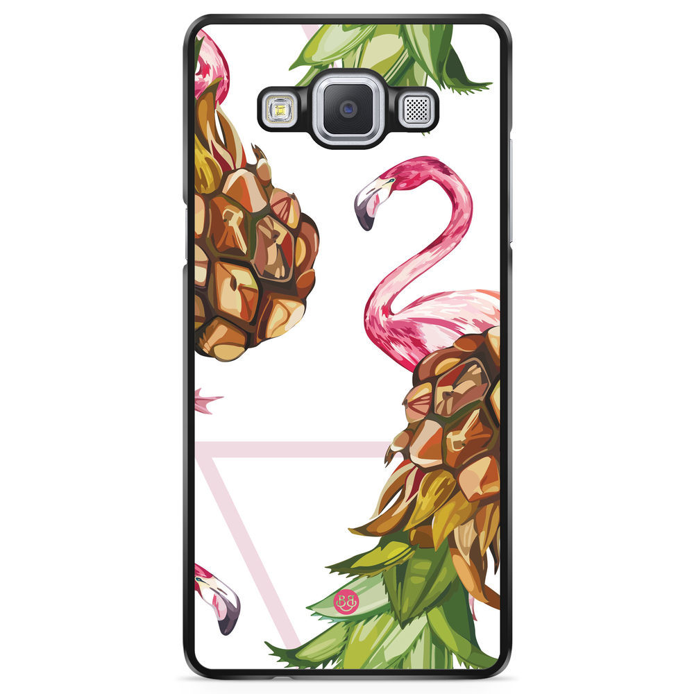 Samsung Galaxy A5 (2015) Case - Pineapple & Flamingo
