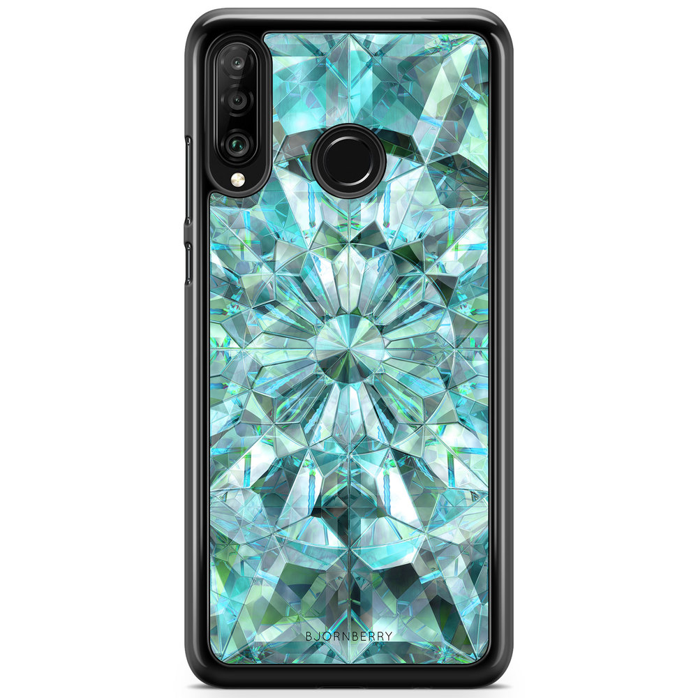 Huawei P30 Lite Case - Green Crystals