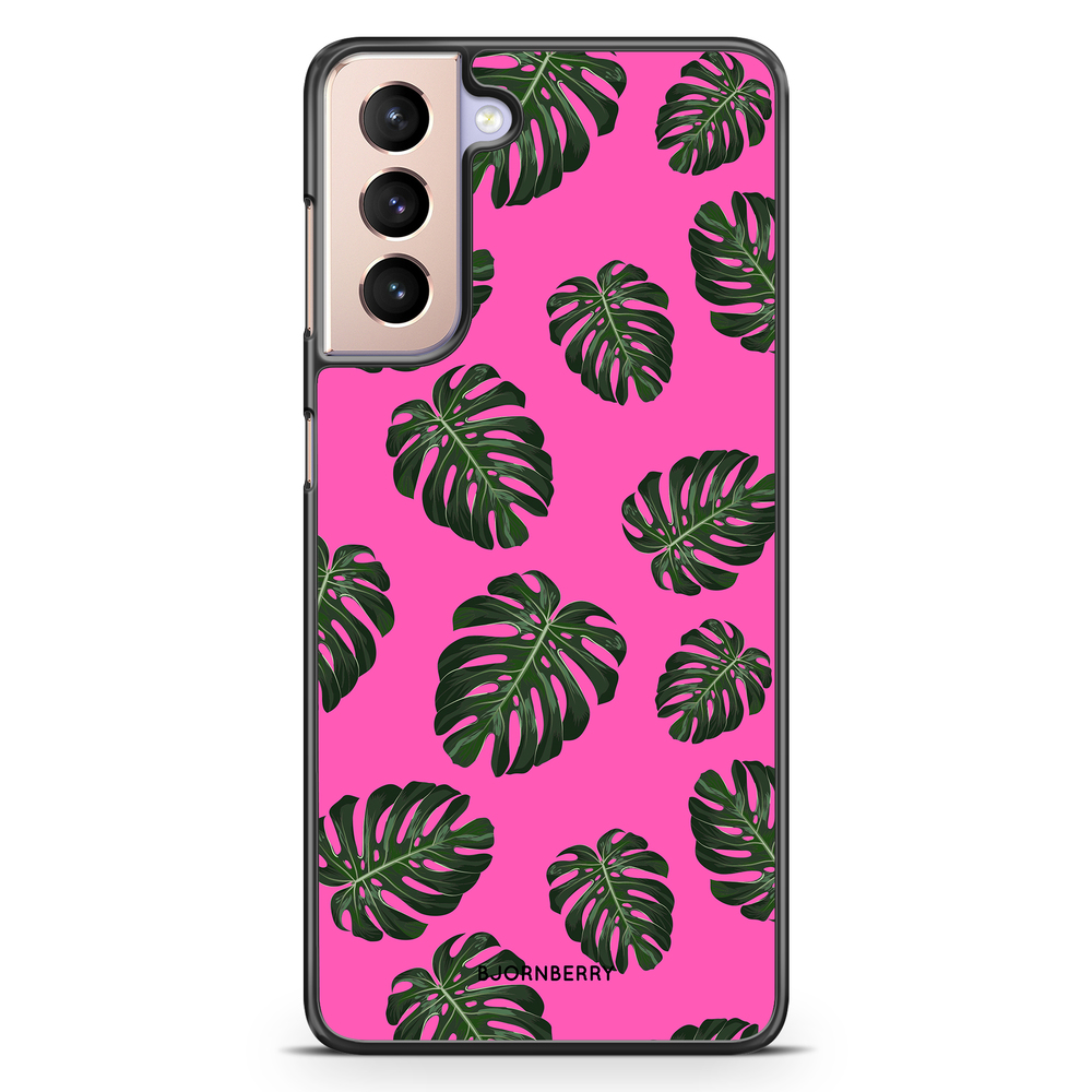 Samsung Galaxy S21 Case - Monstera Pink