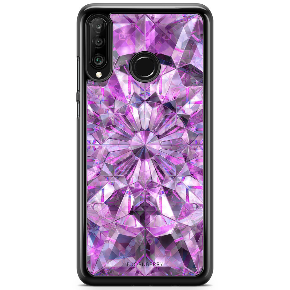 Huawei P30 Lite Case - Purple Crystals