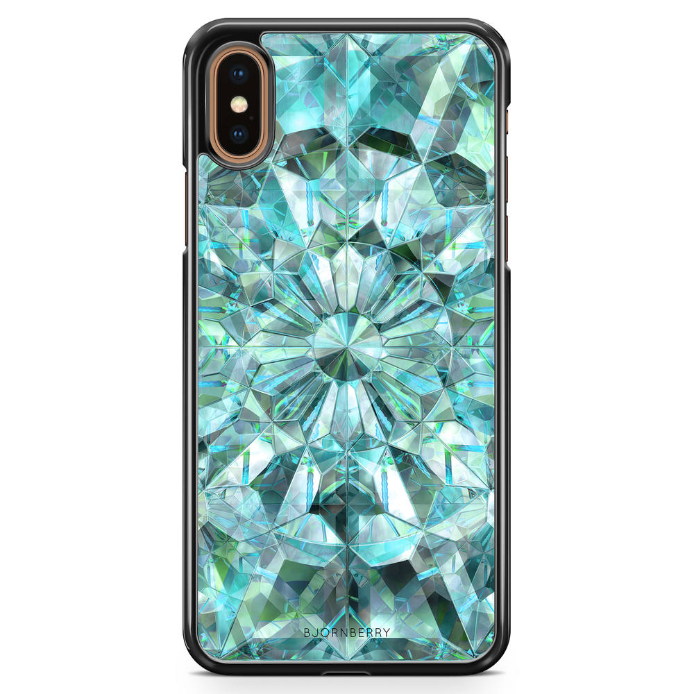 iPhone XS Max Case - Green Crystals