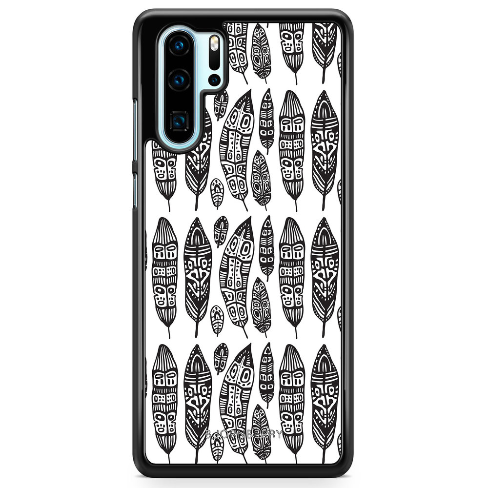 Huawei P30 Pro Case - Vintage Feathers