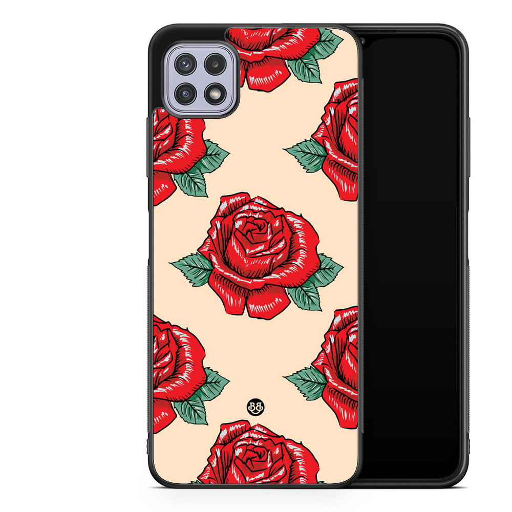 Samsung Galaxy A22 4G Case - Rose Pattern