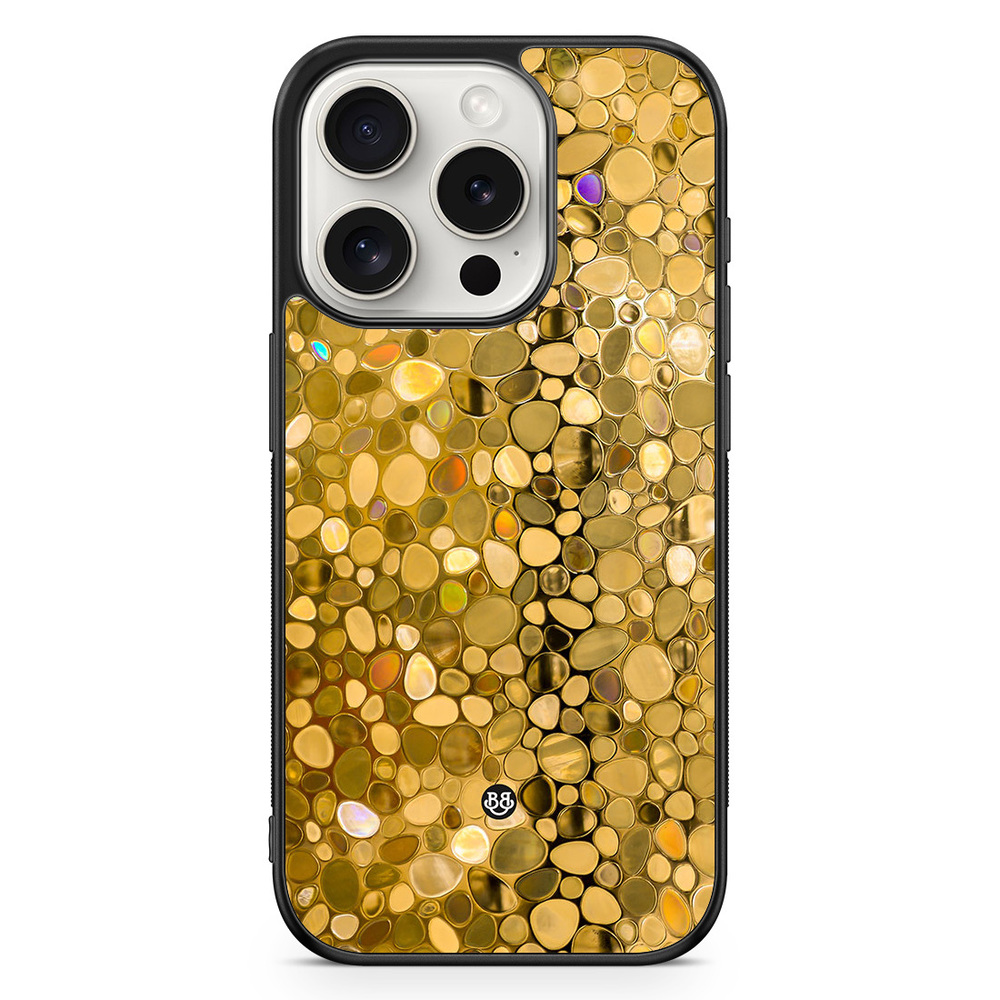 iPhone 15 Pro Case - Stained Glass Gold