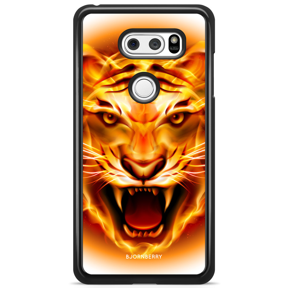 LG V30 Case - Flames Tiger