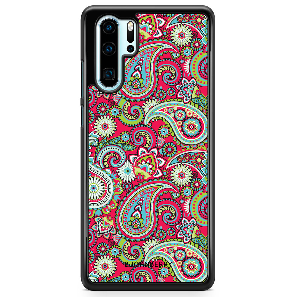 Huawei P30 Pro Case - Red Paisley