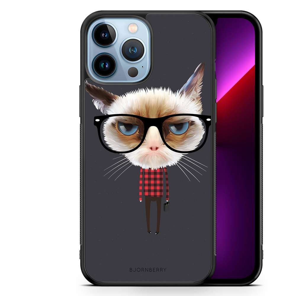 iPhone 13 Pro Max Case - Hipster Cat
