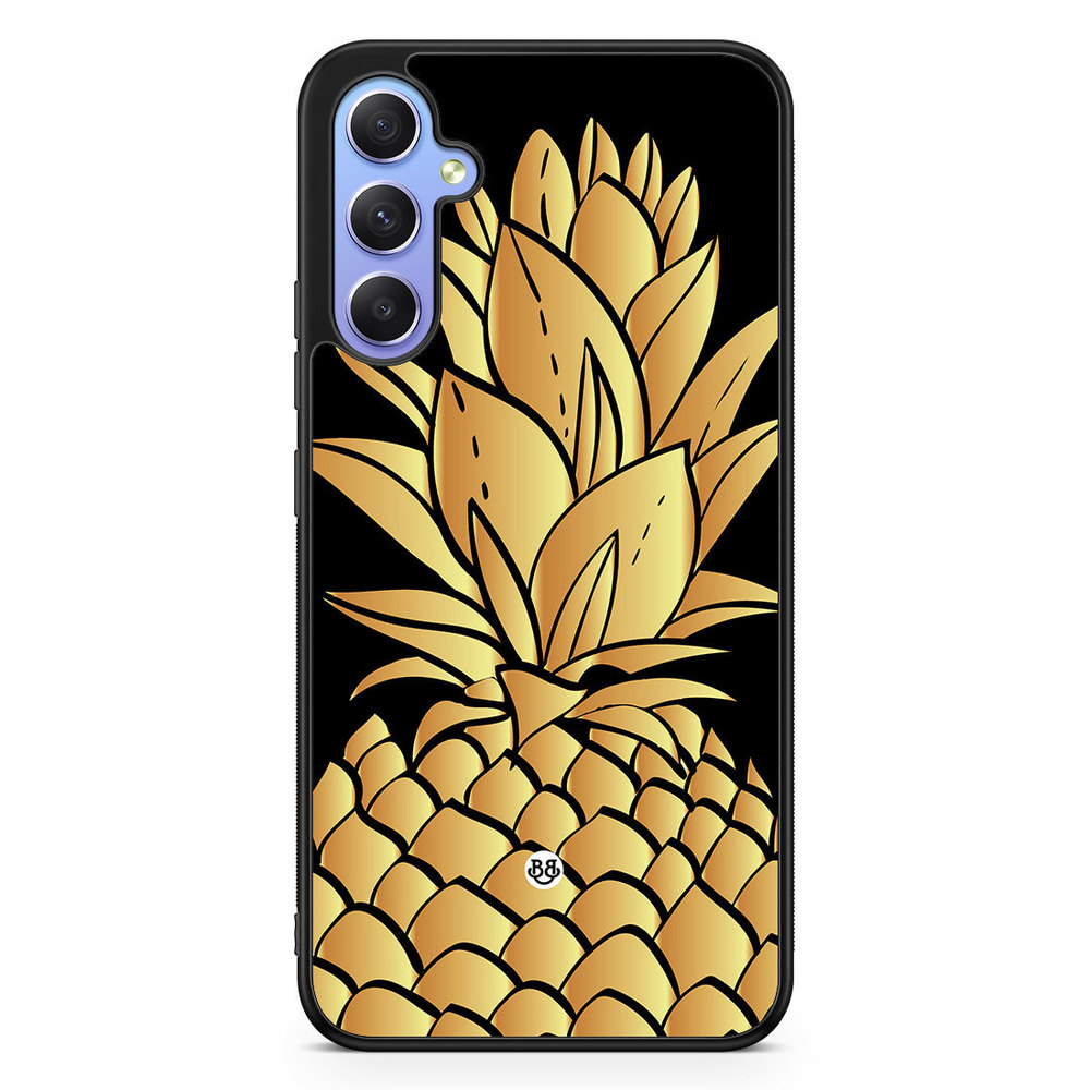 Samsung Galaxy A34 5G Case - Gold Pineapple
