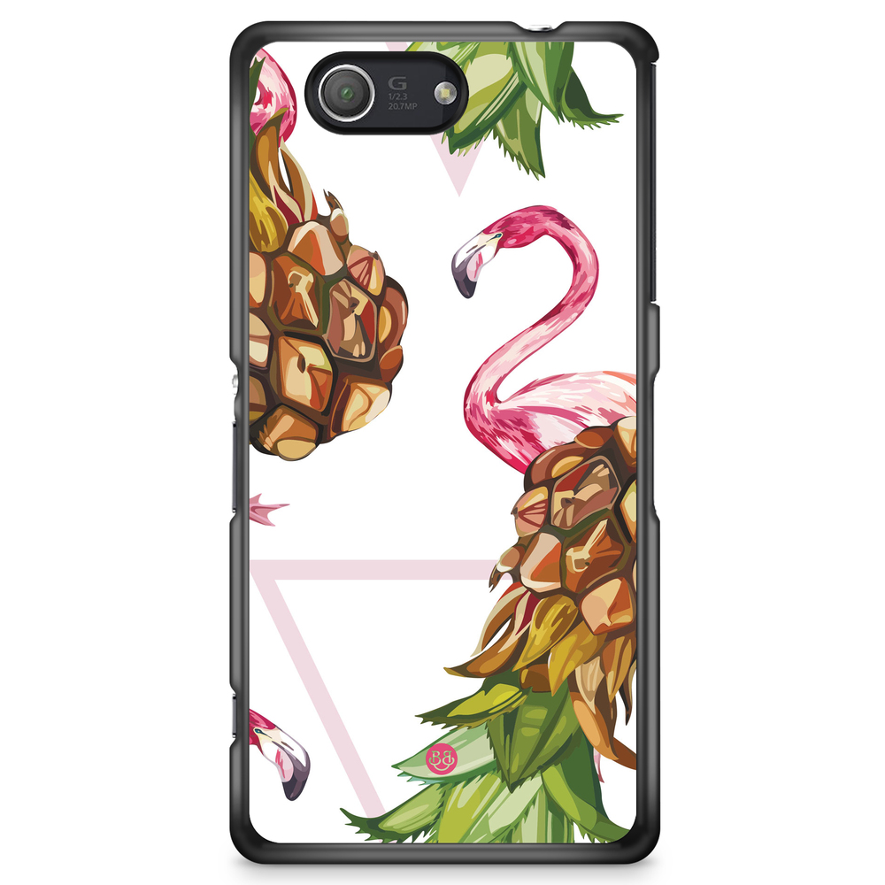 Sony Xperia Z3 Compact Case - Pineapple & Flamingo