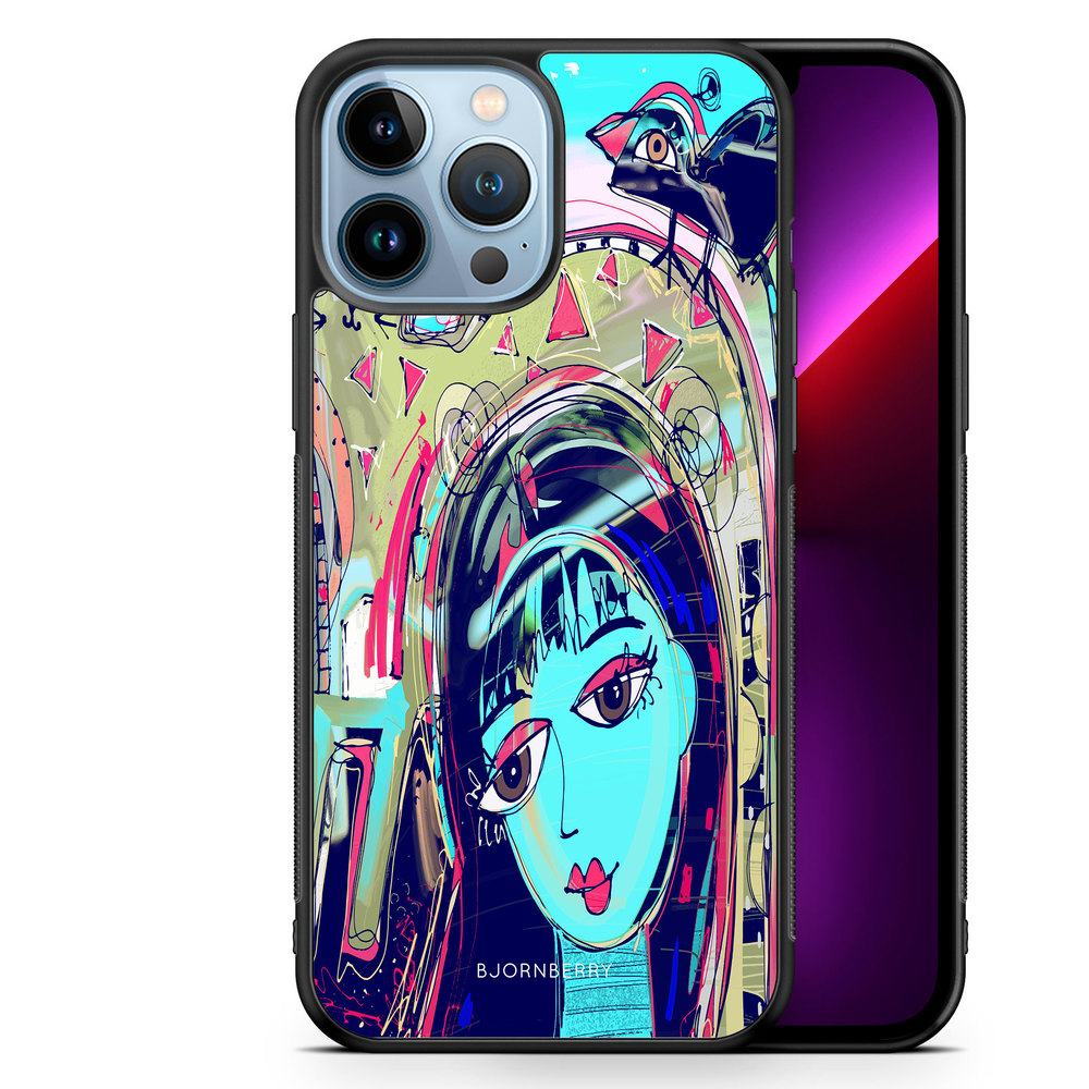iPhone 13 Pro Max Case - Abstract Cat