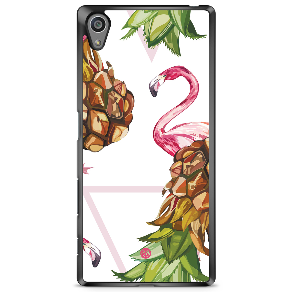 Sony Xperia Z5 Premium Case - Pineapple & Flamingo