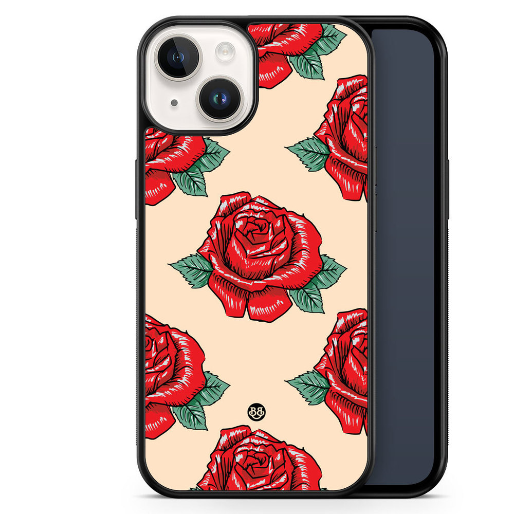 iPhone 14 Case - Rose Pattern