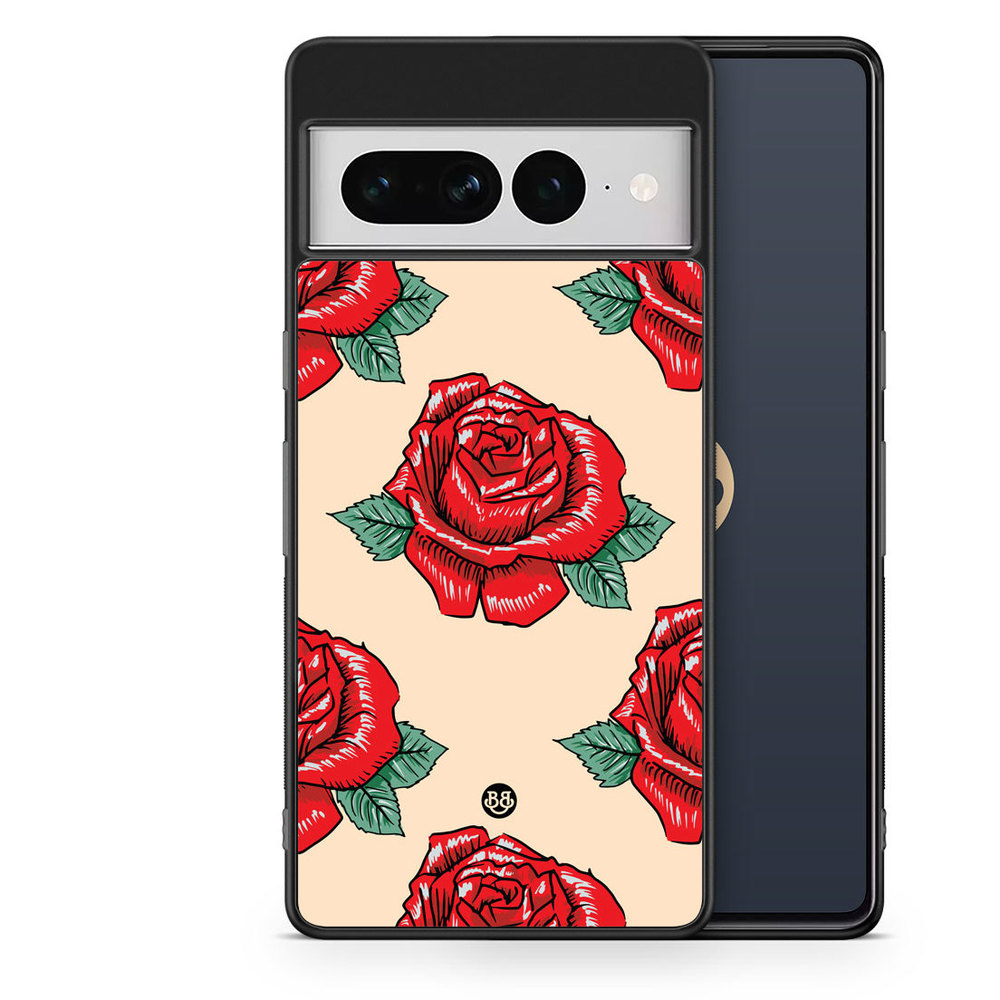 Google Pixel 7 Pro Case - Rose Pattern
