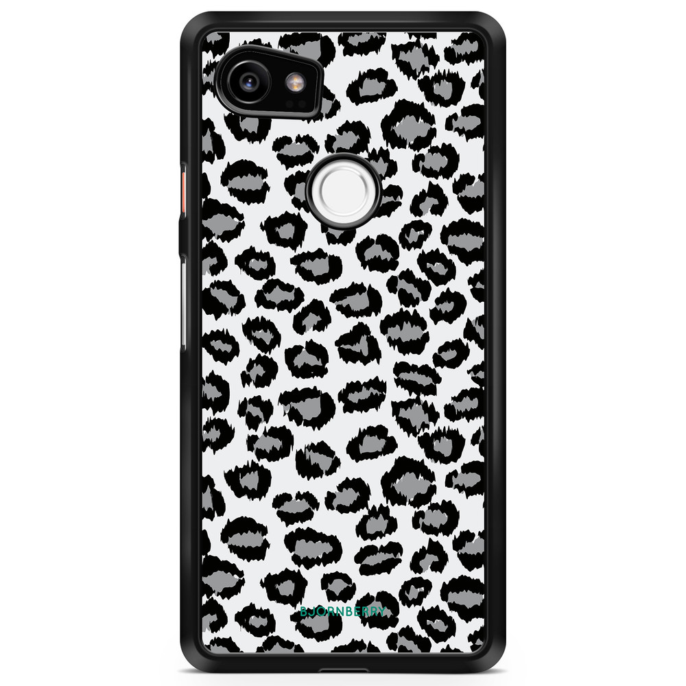 Google Pixel 2 XL Skal - Grå Leopard