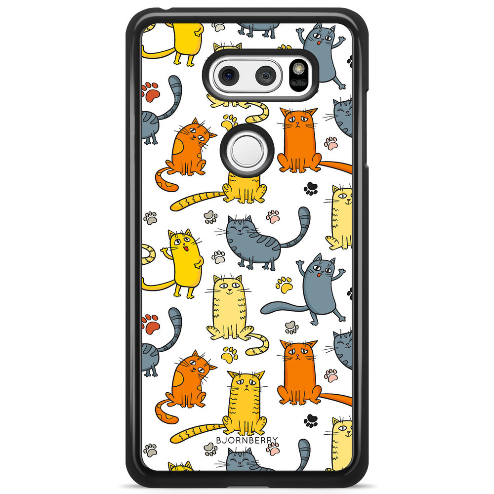 LG V30 Case - Cat Pattern