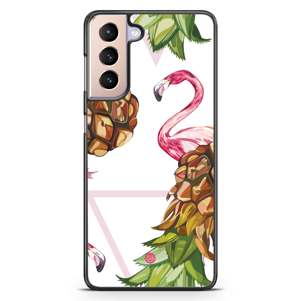 Samsung Galaxy S21 Case - Pineapple & Flamingo