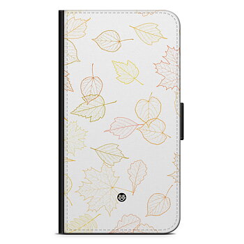 Sony Xperia XZ1 Compact Wallet Case - White and Leaves