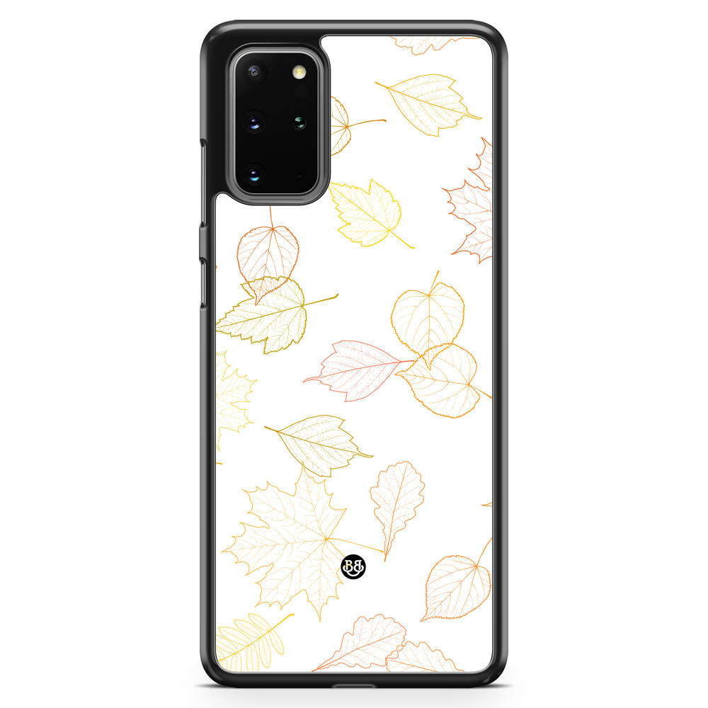 Samsung Galaxy S20 Plus Case - White and Leaves