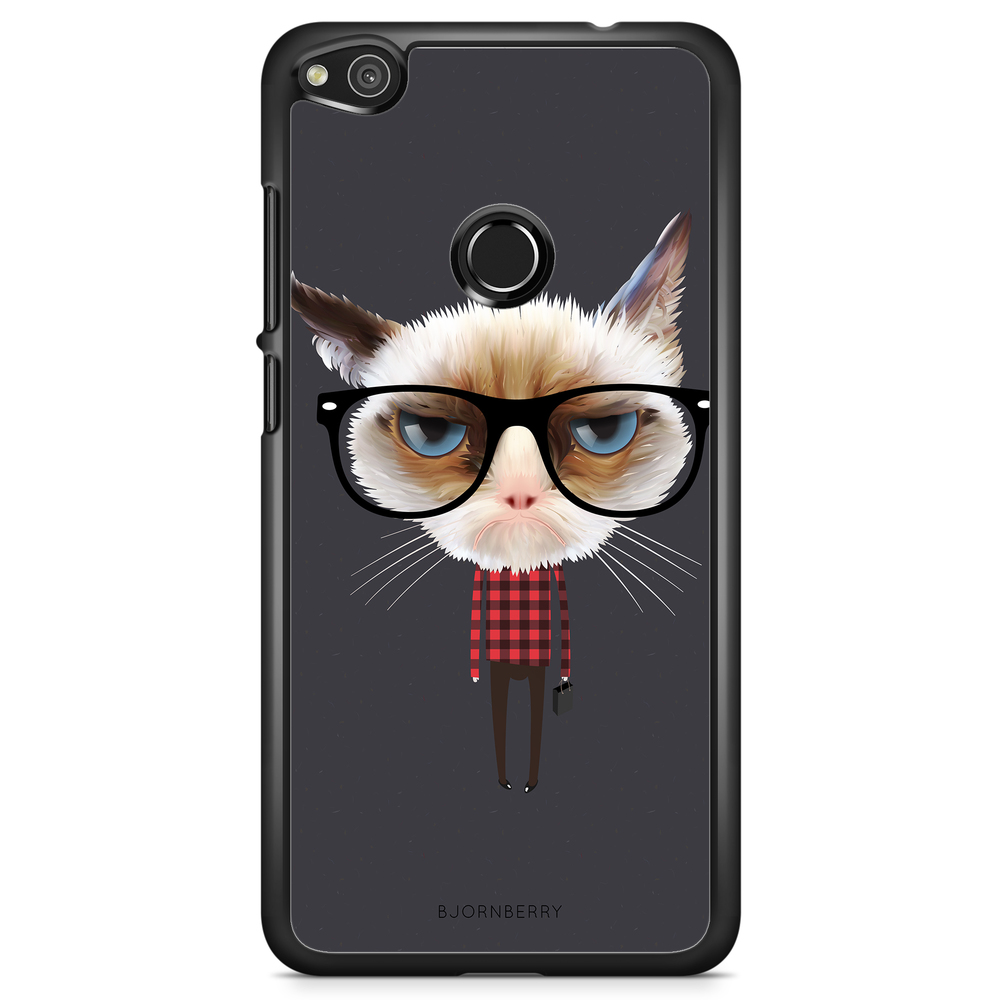 Huawei Honor 8 Lite Case - Hipster Cat