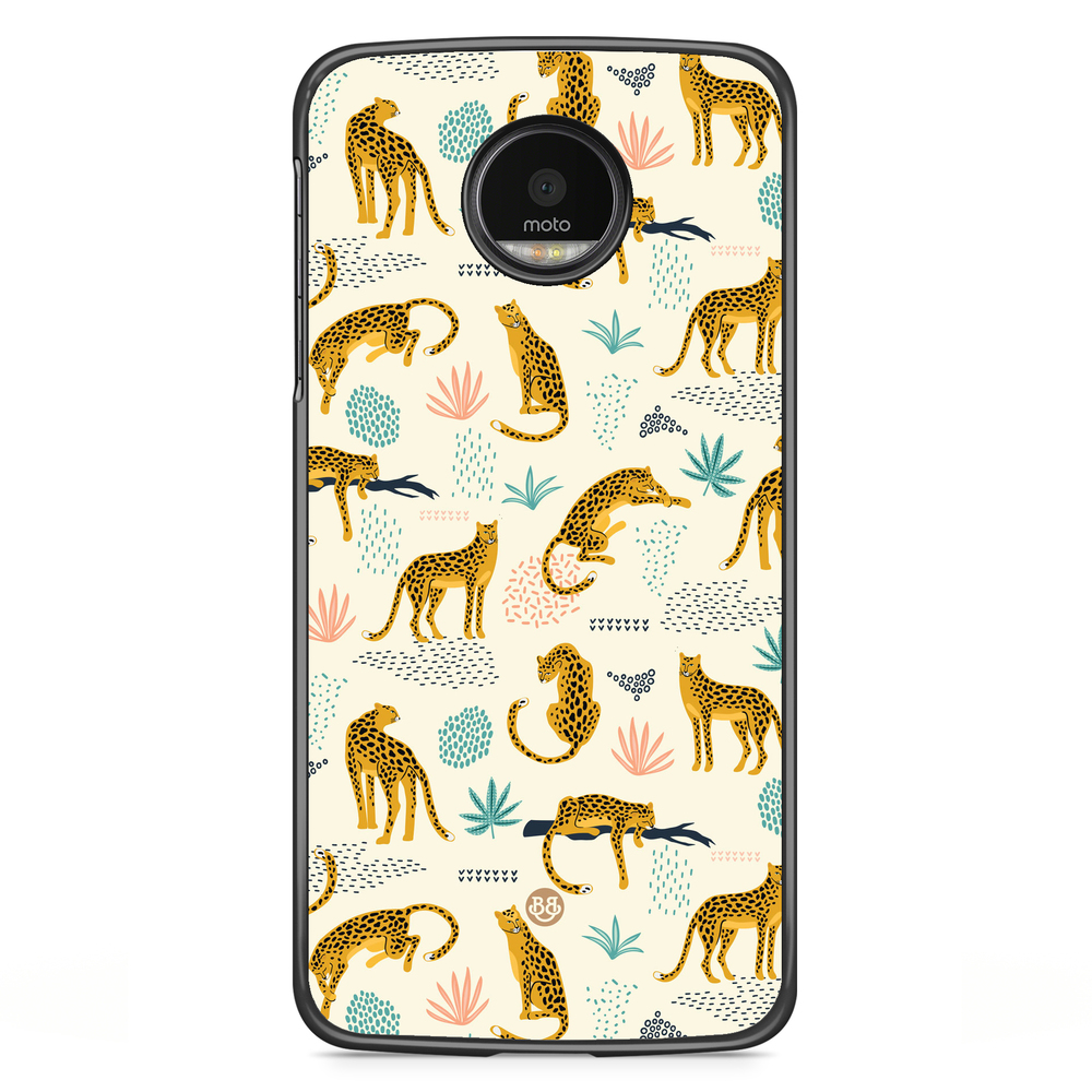 Motorola Moto G5S Plus Skal - Tropic Leopards