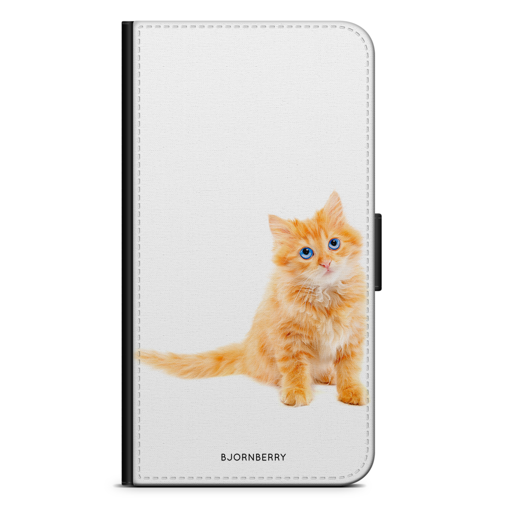 Sony Xperia XZ1 Compact Wallet Case - Small Brown Cat