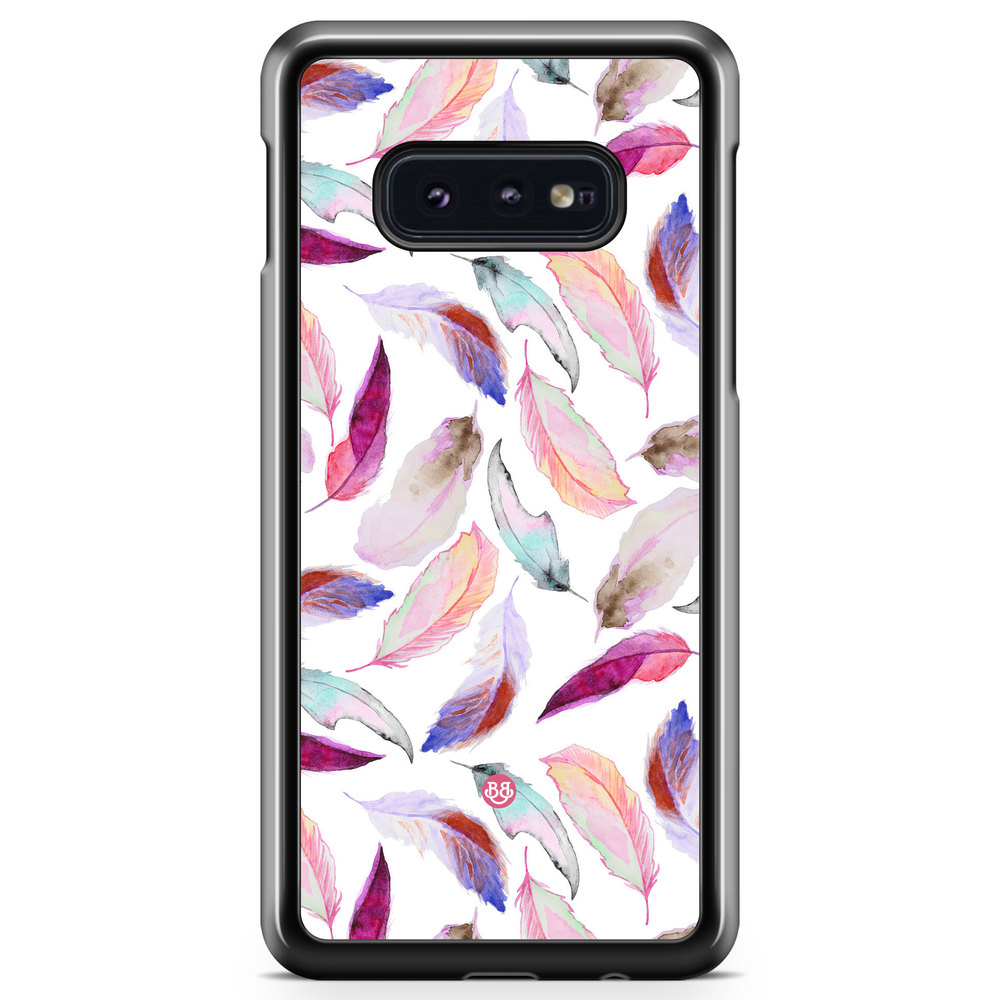 Samsung Galaxy S10e Case - Watercolor Feathers