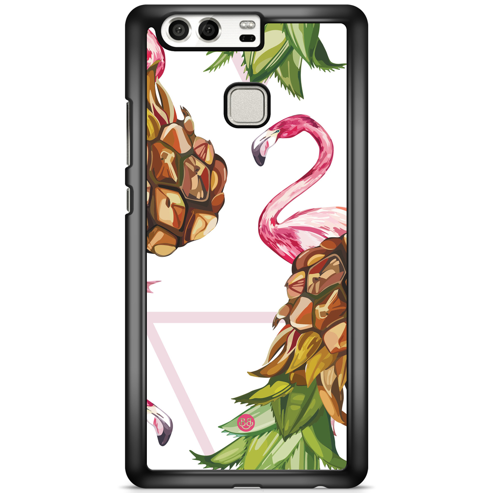 Huawei P9 Case - Pineapple & Flamingo