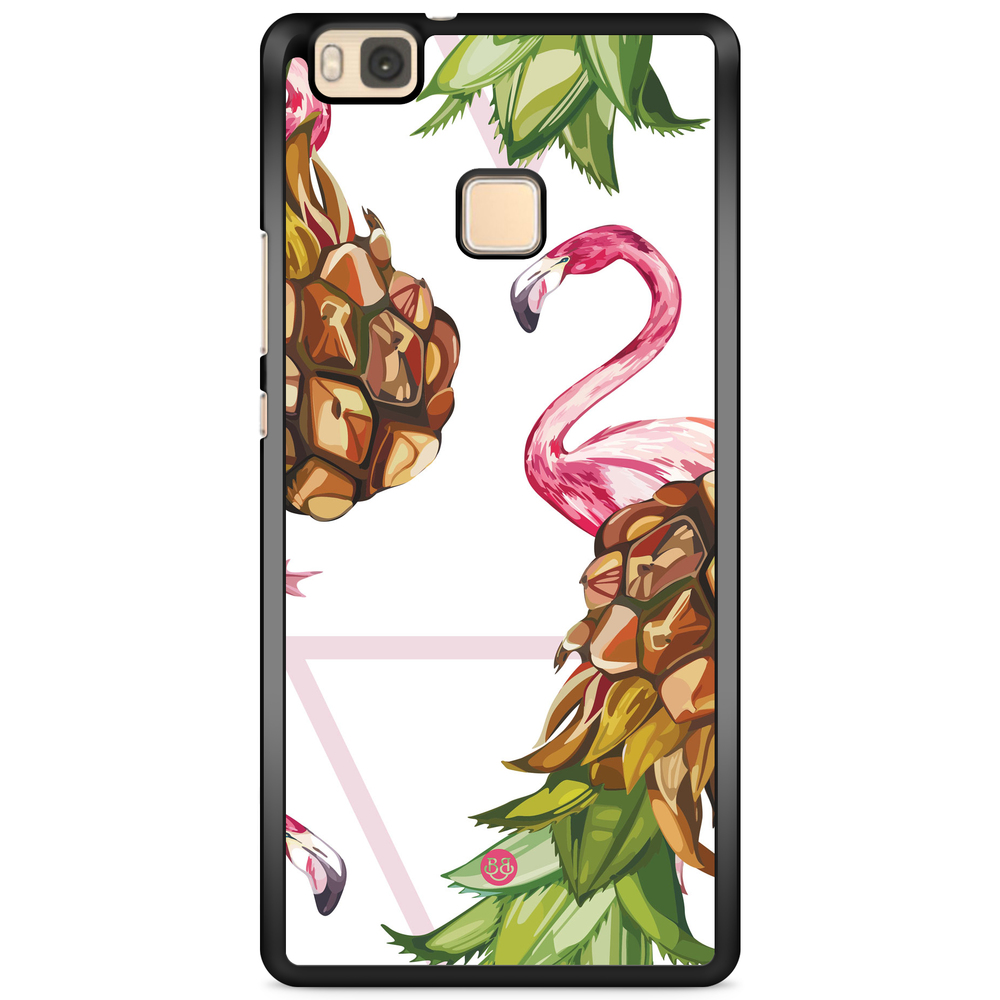 Huawei P9 Lite Case - Pineapple & Flamingo