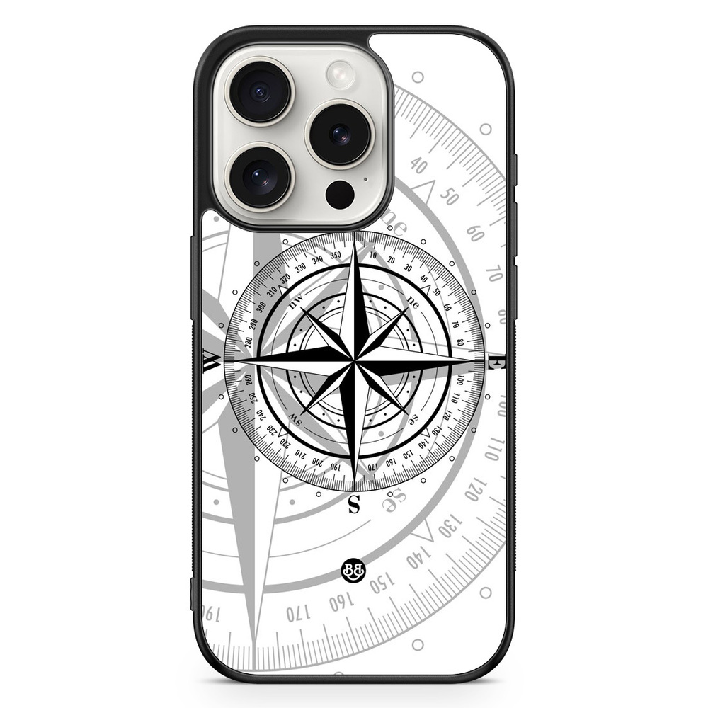 iPhone 15 Pro Case - Compass White