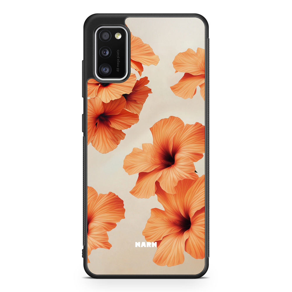 Samsung Galaxy A41 Case - Hibiscus Era - Papaya