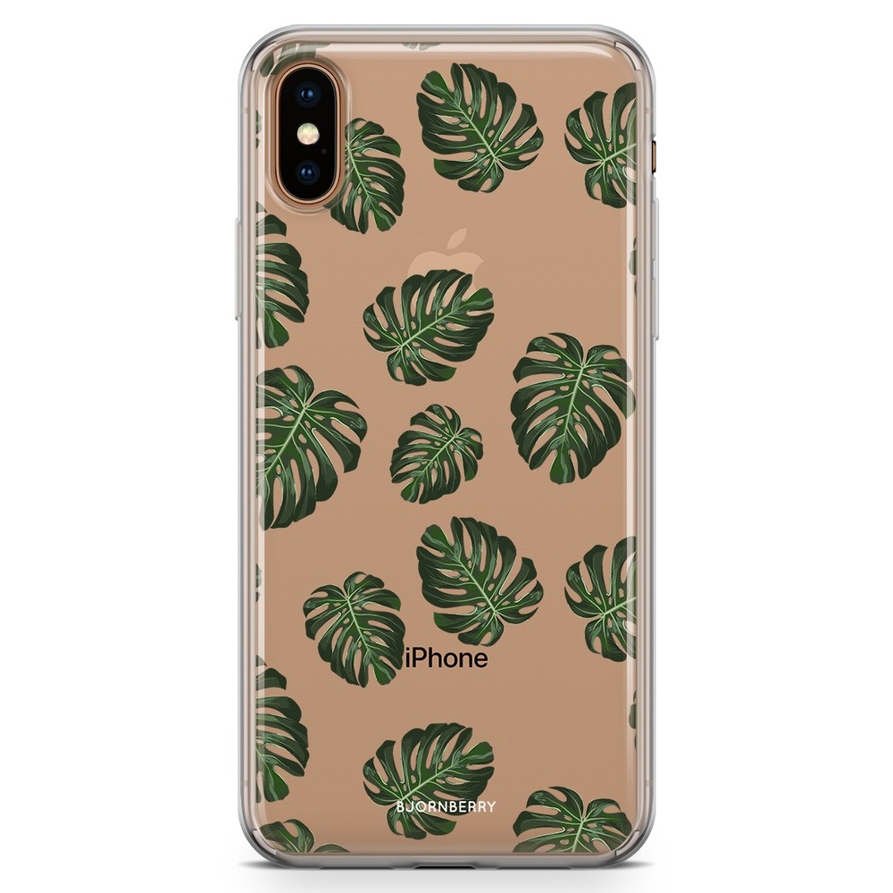 iPhone Xs Max Fashion Case - Monstera Pattern