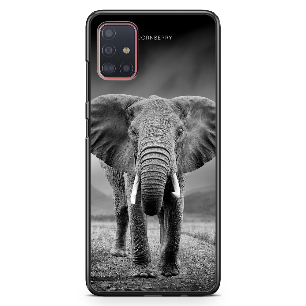 Samsung Galaxy A51 Case - Black/White Elephant