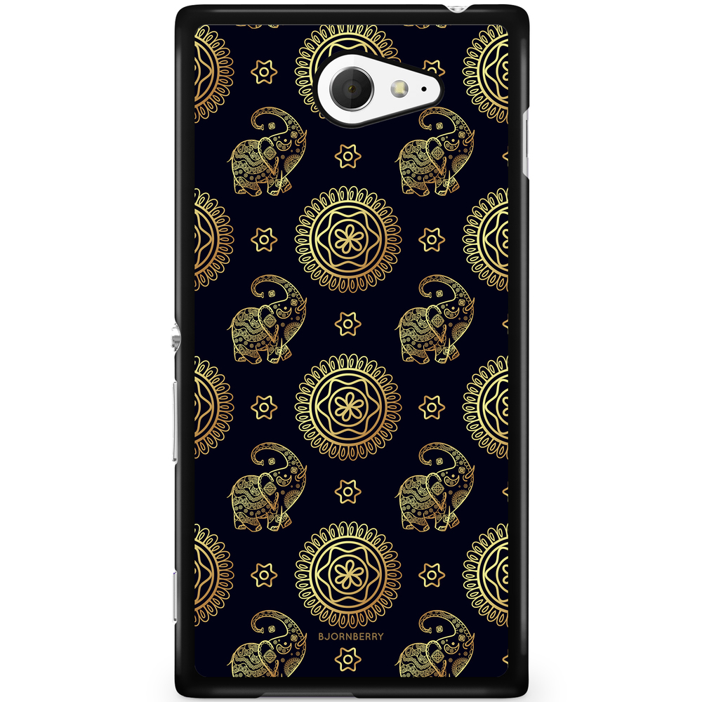 Sony Xperia M2 Aqua Case - Elephant Gold