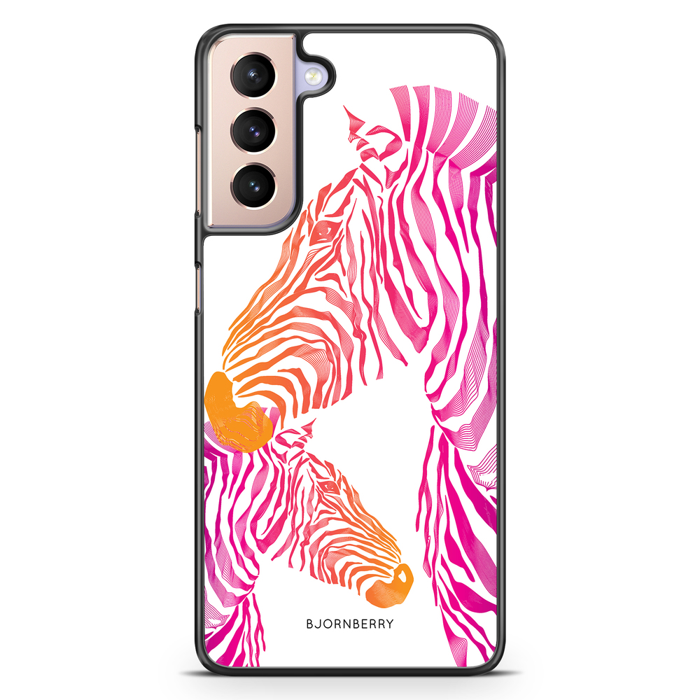 Samsung Galaxy S21 Case - Pink Zebras
