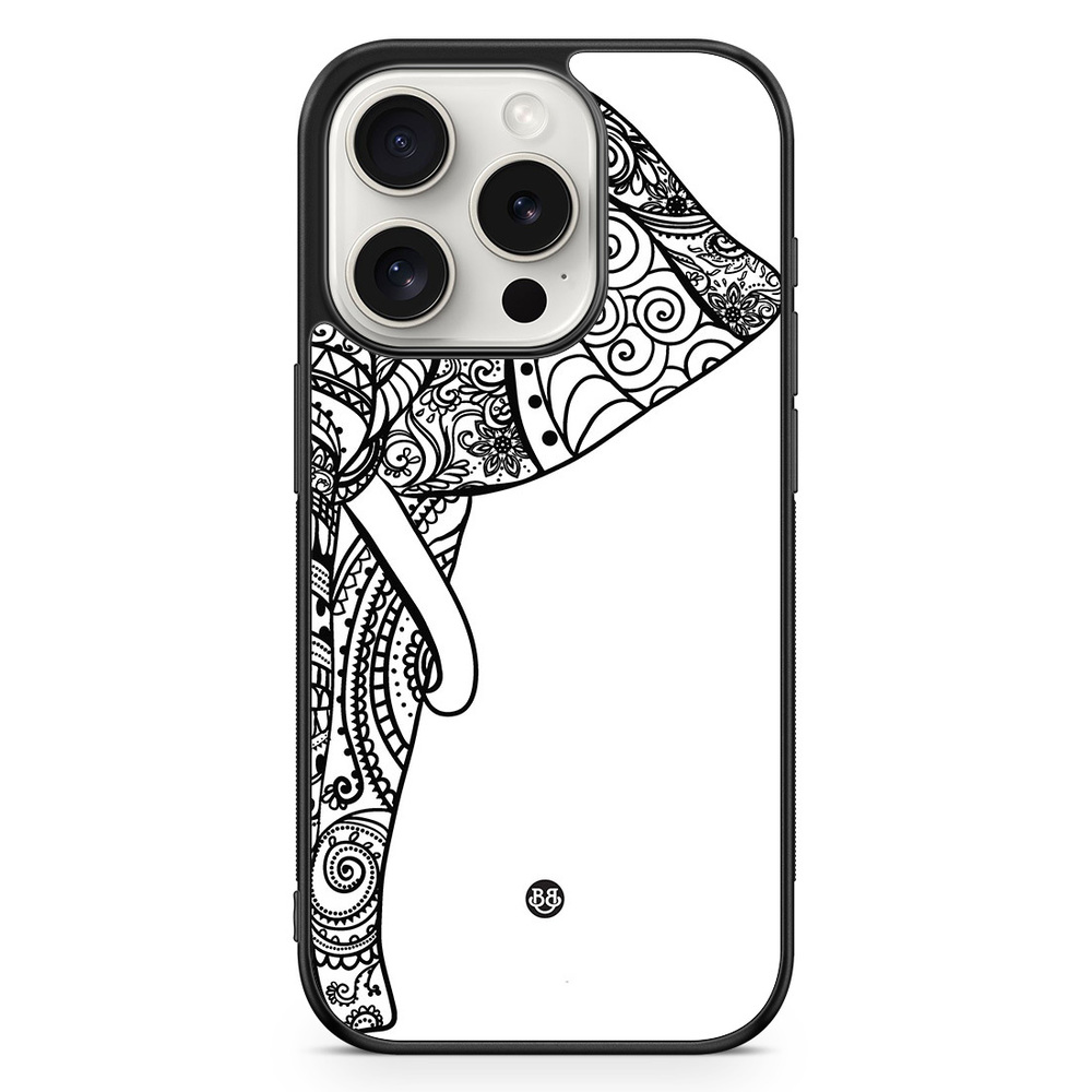 iPhone 15 Pro Case - Mandala Elephant
