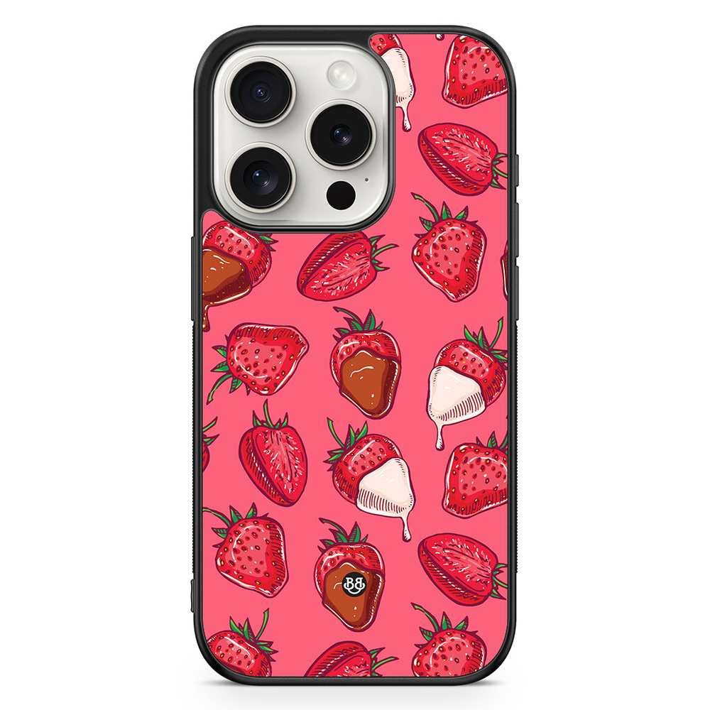 iPhone 15 Pro Case - Strawberry Chocolate