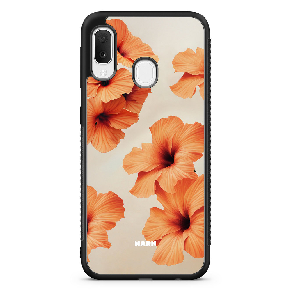 Samsung Galaxy A20e Case - Hibiscus Era - Papaya