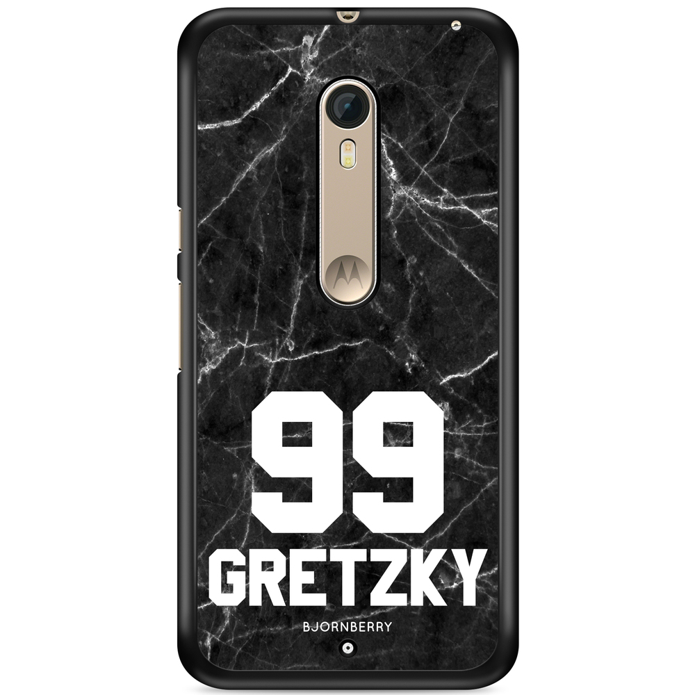 Moto X Style Case Custom - Black Marble Number