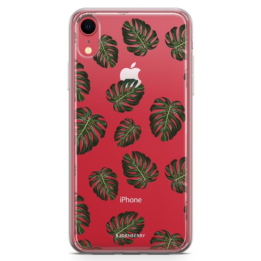 iPhone XR Fashion Case - Monstera Pattern