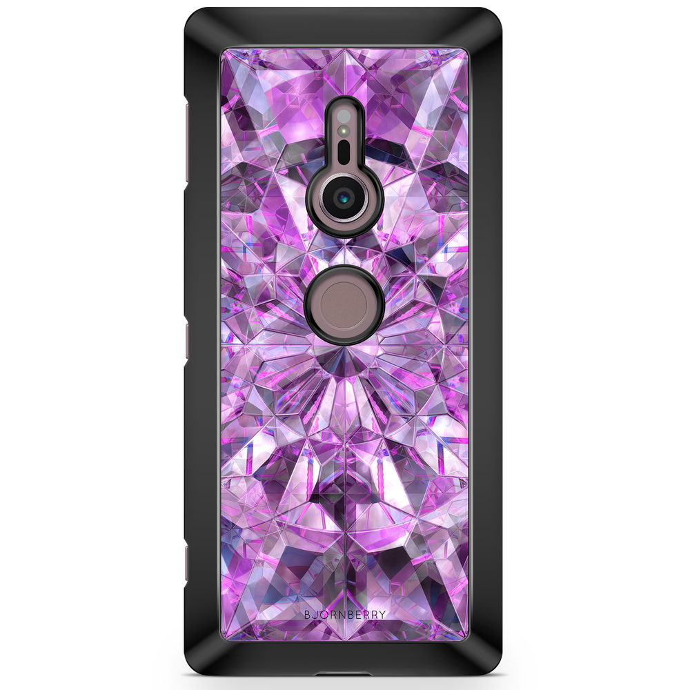 Sony Xperia XZ2 Case  - Purple Crystals