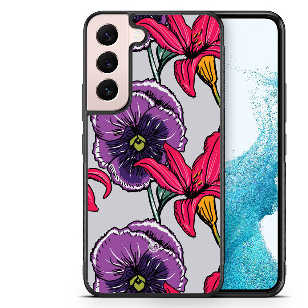 Samsung Galaxy S22 5G Case - Purple/Cerise Floral